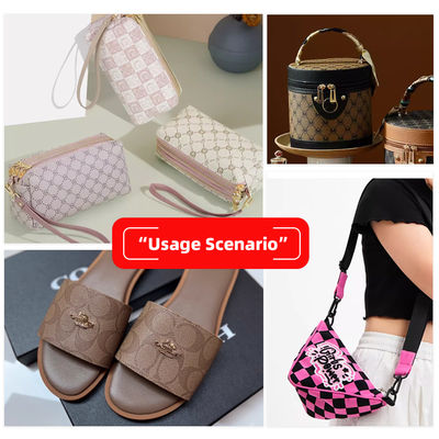 Vải da giả in PVC dày 0,8mm cho túi xách và ví