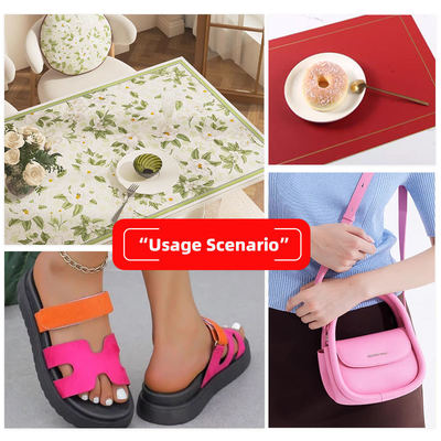 Da giả PU hai mặt bán phần dày 1.5mm cho túi xách, giày dép, bọc ghế