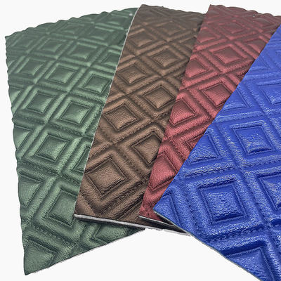 Phong thêu rôm PVC tùy chỉnh Quilted Pearly Synthetic Leather Needle Punch Foam for Car Seat Cover Sofa Fabric Da giả