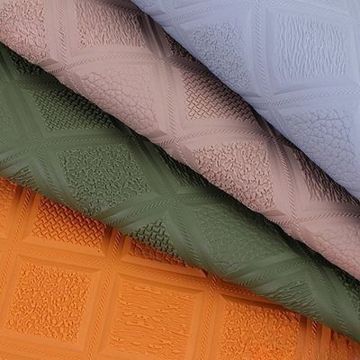 PVC Antiskid Rhombus Thẻ nổi da tổng hợp nhân tạo cho xe ô tô chân ghế ô tô ghế sofa trang trí túi vải da giả