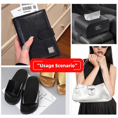 Đồ bán buôn PVC Điểm nổi bật của 006 Điểm nổi bật sét Mô hình hạt nhân Da tổng hợp nhân tạo Chiếc ví hộp Giày Notebook vải