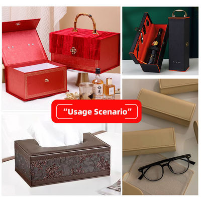 Mô hình hoa PVC nổi bật da tổng hợp cho hộp ví giày Notebook túi trang trí vật liệu da giả bền