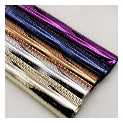 Giày giả tổng hợp chất lượng cao túi xách sổ tay da PU Rainbow Holographic kim loại màu sắc gương da vải