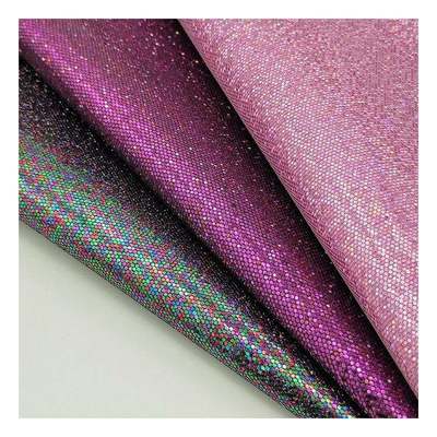 Sản phẩm bán buôn Mesh Glitter Fabric Synthetic Artificial Fux Leather Giày giày điện thoại Shell Vanity Case túi xách sổ tay vải da