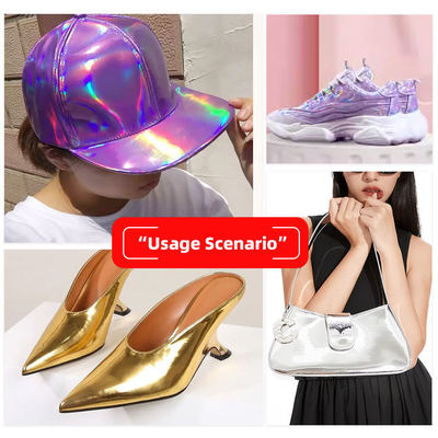 Đèn cầu vồng PU đặc biệt Sản phẩm da tổng hợp Đồ xách túi xách Giày trang điểm túi da