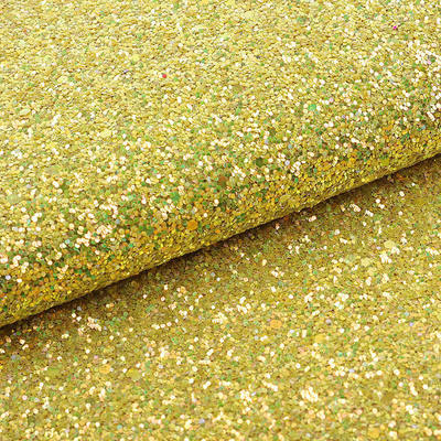 Elastic PU Sparkly Shiny Chunky Hexagon Glitter Fabric Da tổng hợp cho giày Bag Bow Crafts Hat Fabric Da giả