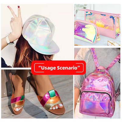 Vải lấp lánh phủ PU cho giày, nơ, thủ công, da giả, da tổng hợp, chống thấm nước, co giãn cho lót ghế sofa, ngoài trời