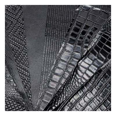 Da bóng cao cấp Họa tiết PVC Giả da Họa tiết Động vật Giày Túi và Túi Vải giả da