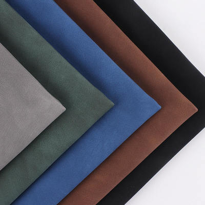 PU hai màu da cừu lạnh Nubuck hạt nhân túi da tổng hợp Giày ví trang trí sổ tay Case vải da giả