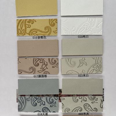 Da tổng hợp ép PU cho túi giày Bao bì tấm thảm bàn Vải da giả tổng hợp