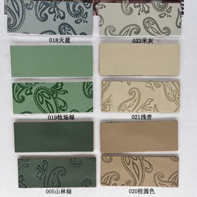 Da tổng hợp ép PU cho túi giày Bao bì tấm thảm bàn Vải da giả tổng hợp