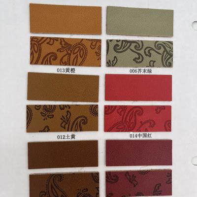 Da tổng hợp ép PU cho túi giày Bao bì tấm thảm bàn Vải da giả tổng hợp