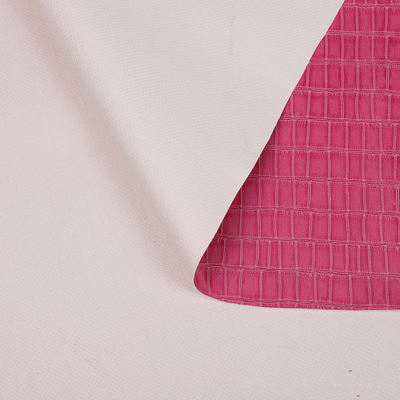 Da giả tổng hợp vân tre PVC bóng loáng trang trí giày dép túi xách hộp