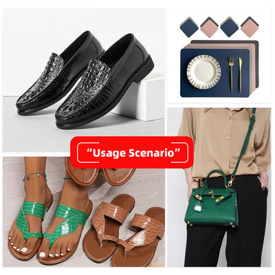 1.8mm Độ dày da PVC với hạt cá sấu chống xói và chống nước cho túi và giày