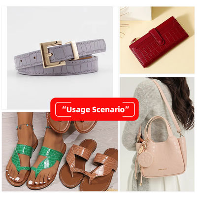 PVC da vải da giả với mô hình động vật 137cm chiều rộng và đằng sau hai lần chải