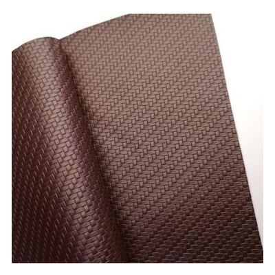 Phòng chống mòn Pvc Weave Pattern Kháng rách Nhân tạo Da tổng hợp Xe sofa Vải da