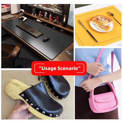 ECO 160cm Phương pháp da bò PVC rộng hai mặt màu khác nhau giày da nhân tạo thảm bàn và túi vải