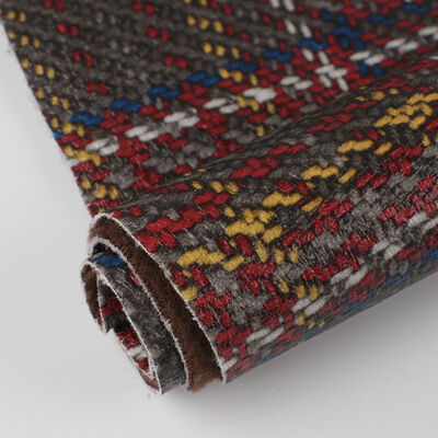 PVC Tech Cloth in Scottish Plaid Weave Grain túi da tổng hợp nhân tạo ghế sofa dây an toàn xe ô tô Giày vải da giả