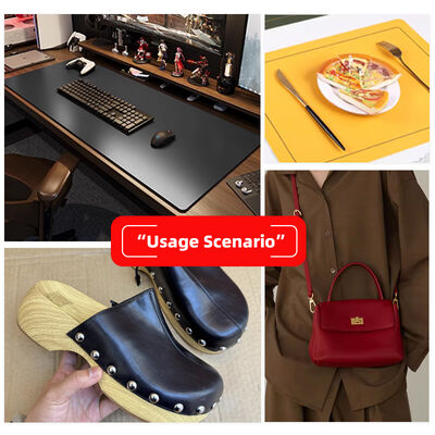 Da nhân tạo PVC vân cừu hai mặt co giãn chống thấm nước làm vật liệu trang trí túi, thảm bàn, thắt lưng, giả da