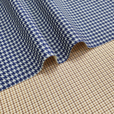Phụng vụ bán buôn PVC Houndstooth in vải da giả cho túi trang trí Điện thoại Shell Table Mat Cover Sofa Dự án thủ công