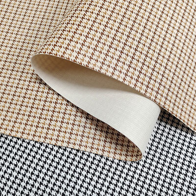 Phụng vụ bán buôn PVC Houndstooth in vải da giả cho túi trang trí Điện thoại Shell Table Mat Cover Sofa Dự án thủ công