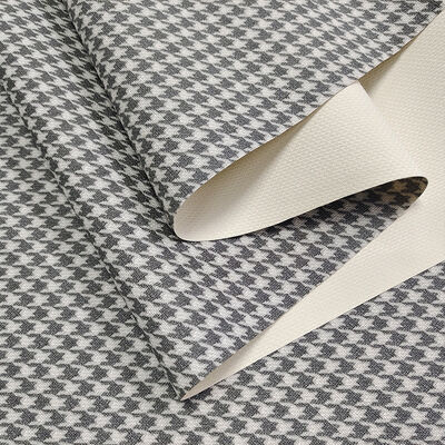 Phụng vụ bán buôn PVC Houndstooth in vải da giả cho túi trang trí Điện thoại Shell Table Mat Cover Sofa Dự án thủ công