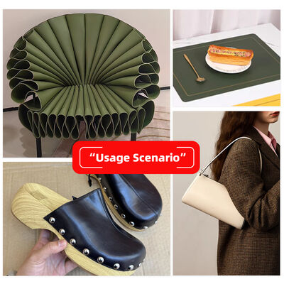 PVC Litchi Grain Double Face Synthetic Faux Leather Materials Embossed Waterproof for Bag Table Mat Belt Decorate Purposes