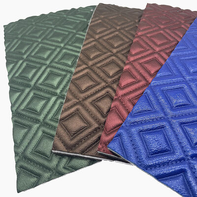 Phong thêu rôm PVC tùy chỉnh Quilted Pearly Synthetic Leather Needle Punch Foam for Car Seat Cover Sofa Fabric Da giả