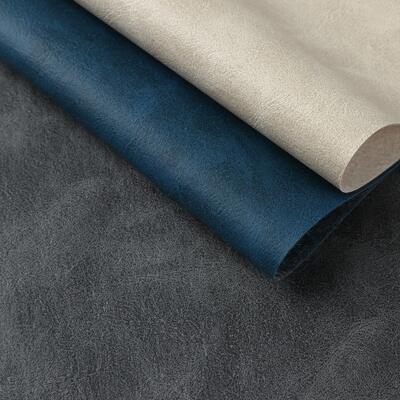 Da thuộc PVC Crazy Horse Grain in họa tiết dùng làm vải giả da trang trí sổ tay, đế lót bàn, vỏ điện thoại. Lót túi