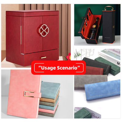 Da thuộc PVC Crazy Horse Grain in họa tiết dùng làm vải giả da trang trí sổ tay, đế lót bàn, vỏ điện thoại. Lót túi