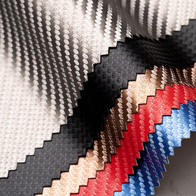 Kiểm soát nước Dây chống thấm PU Sợi cacbon Da tổng hợp cho quần áo Vỏ điện thoại Hộp tay áo Da giả bền đồ thủ công