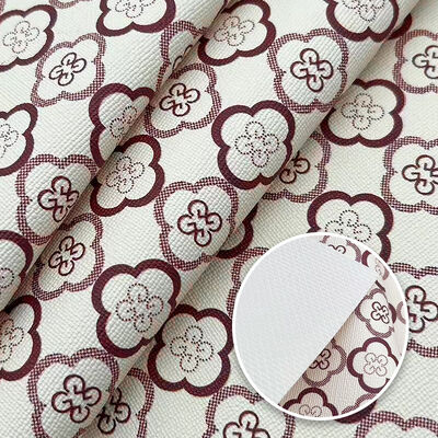 PVC tổng hợp vải da nhân tạo 4 lá hoa cúc in túi lót chống nước bao bì điện thoại Shell sofa