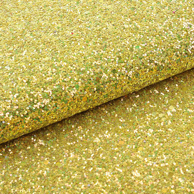 Vải da PU tổng hợp có co giãn lấp lánh hình lục giác kim sa dùng làm giày, túi xách, mũ, đồ thủ công, trang trí ghế sofa