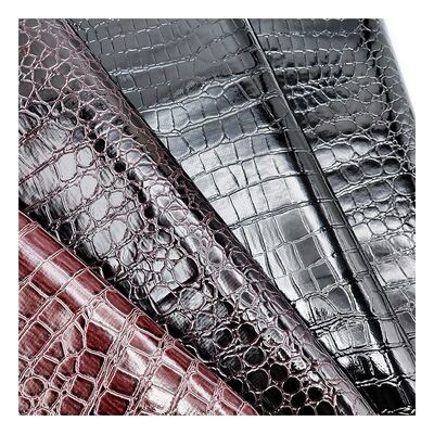 High Gloss Stone Pattern Pvc Synthetic Leather Animal Pattern Shoes Bags and Bags Faux Leather Fabric