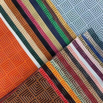 Vải giả da PU Vinyl dập nổi đổi màu thời trang tùy chỉnh cho đồ nội thất, giày dép, túi xách, thảm trải bàn, bọc sofa