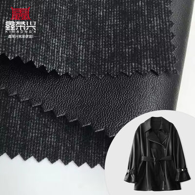 128 Dải da chăn thả nhựa được đúc gọn gọn Gà da tổng hợp Vải da giả cho quần áo Quần áo váy túi không giặt PU