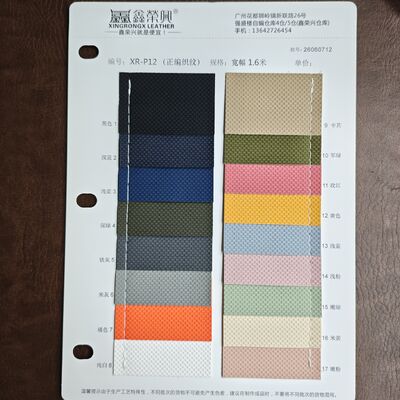 Kết cấu dệt cuộn PVC da tổng hợp với mặt sau bằng vải lưới cho túi xách Ví nội thất
