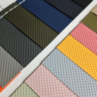 Kết cấu dệt cuộn PVC da tổng hợp với mặt sau bằng vải lưới cho túi xách Ví nội thất