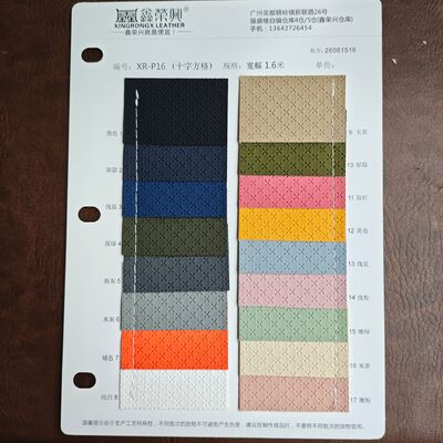 Hexagon bóng rổ nổi Texture PVC Da tổng hợp cuộn da nhân tạo cho túi đồ nội thất xe hơi
