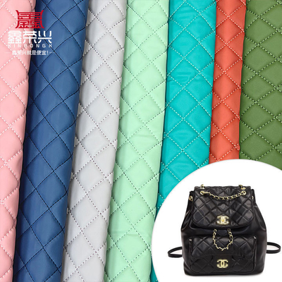 3mm dày PVC Quilted Sponge Suede Texture Da giả chống trầy xước Không thấm nước cho ghế sofa Thiết kế đồ nội thất