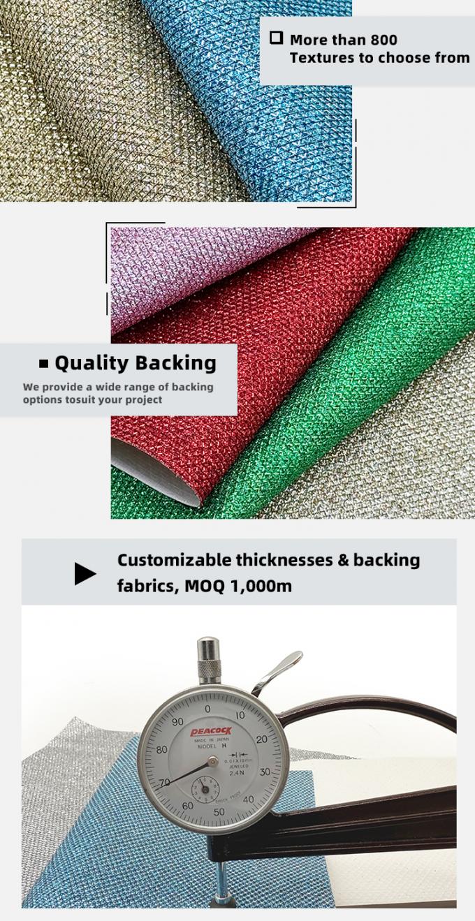 Lớp l&oacute;t gi&agrave;y da tổng hợp PVC &aacute;nh kim tuyến th&ocirc; cho đồ trang sức, thủ c&ocirc;ng, t&uacute;i x&aacute;ch, bao b&igrave;, vật liệu giả da sofa 5