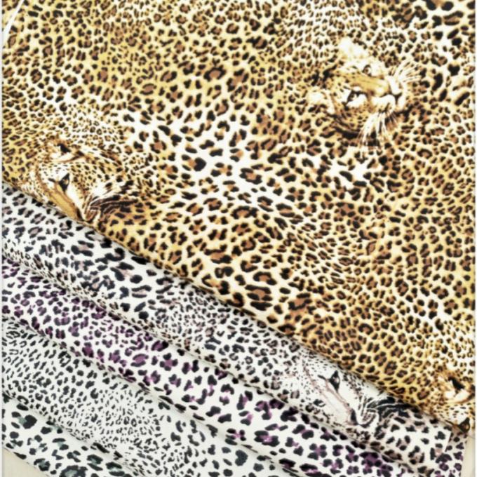 Phụng vụ bán buôn PVC Leopard in da nhân tạo tổng hợp cho túi Notebook điện thoại Shell Table Mat Fabric da giả 9