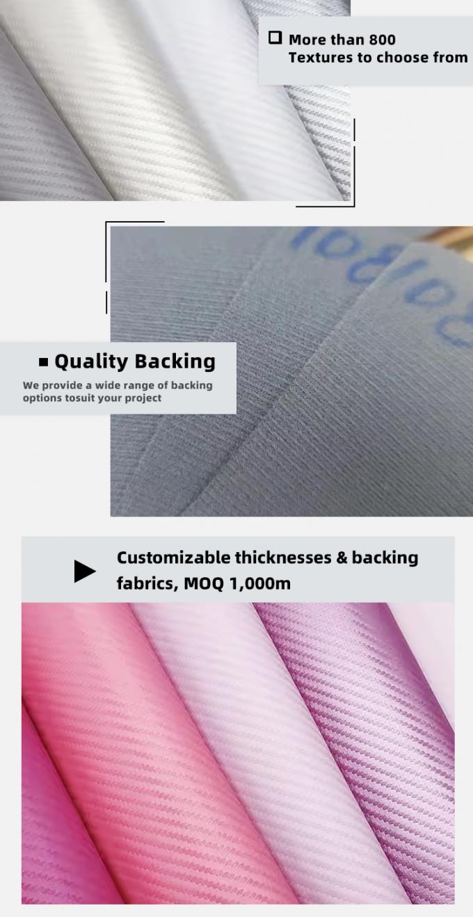 1.0mm d&agrave;y sợi cacbon PU da tổng hợp cho t&uacute;i v&iacute; d&acirc;y đai &ocirc; t&ocirc; cửa h&agrave;ng b&aacute;n lẻ vật liệu da giả 5