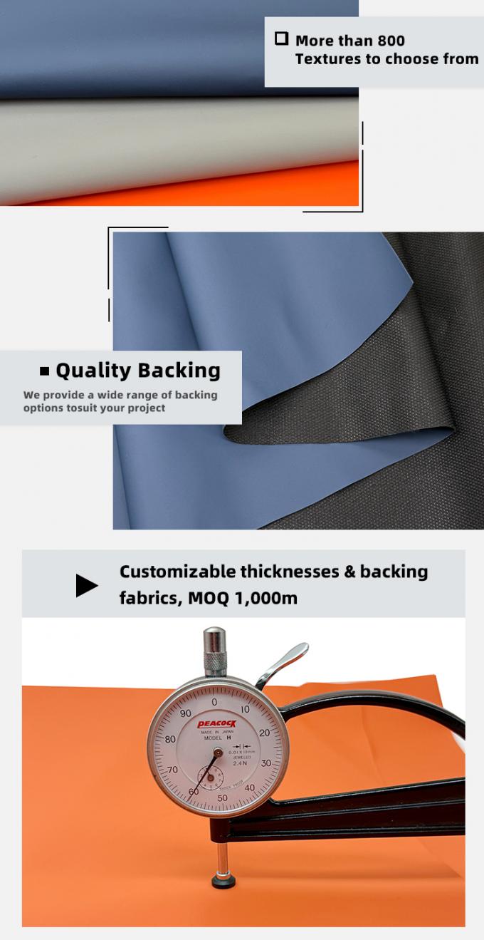 160cm PVC Synthetic Fux Leather Material Smooth Matted Textured Embossed Stretch cho ghế sofa Giày ghế ô tô ghế bọc 5