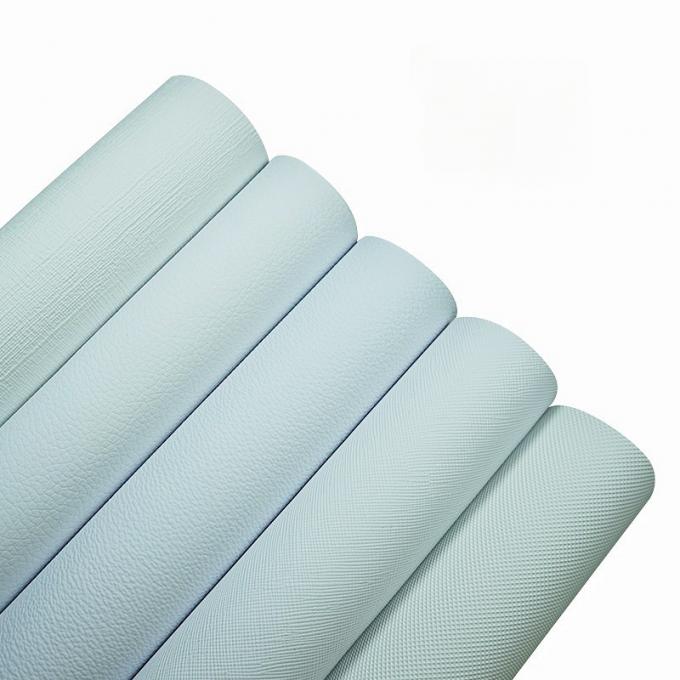 Pvc màu trắng in ấn kỹ thuật số Da nhân tạo tổng hợp cho túi sổ tay điện thoại Shell Table Mat Fabric Da giả 5