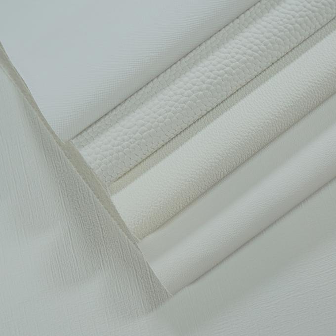Pvc màu trắng in ấn kỹ thuật số Da nhân tạo tổng hợp cho túi sổ tay điện thoại Shell Table Mat Fabric Da giả 6