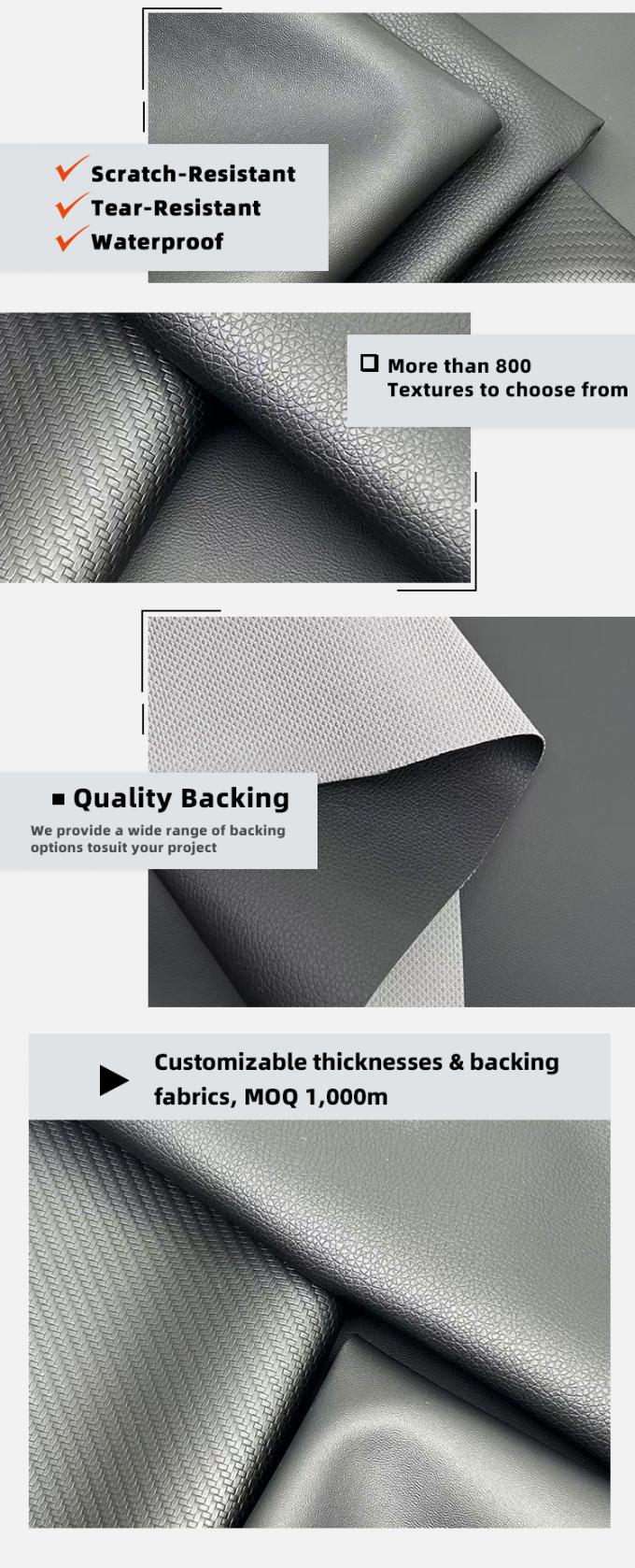 Da tổng hợp rộng 160cm cho thảm xe ô tô Ghế xe ô tô chống trầy xước chống thấm nước PVC giả Da cho đồ nội thất ghế sofa 5