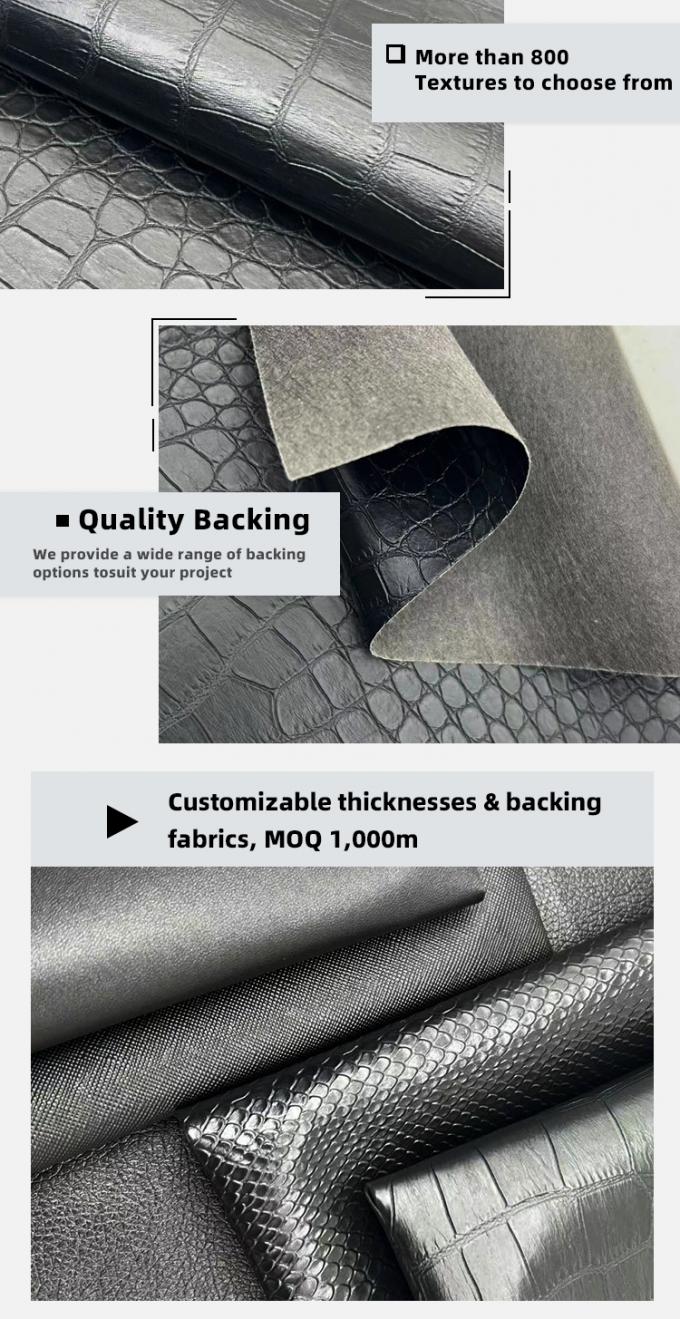 Vải da giả PVC b&aacute;n bu&ocirc;n cho v&iacute;, hộp, gi&agrave;y, sổ tay, vải da tổng hợp Litchi, họa tiết động vật, dệt ch&eacute;o 5