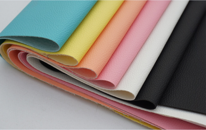 Da giả PVC vân vải Litchi cho nội thất, khổ 54 inch 8