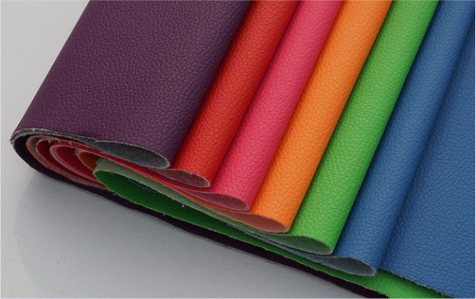 Da giả PVC vân vải Litchi cho nội thất, khổ 54 inch 9